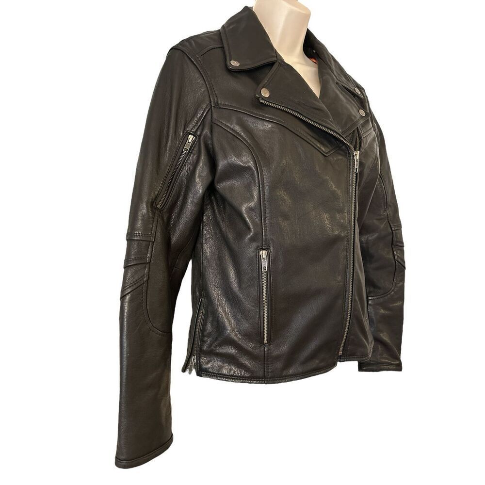Milwaukee Leather Motorcycle Jacket Zip-Out Liner Women’s Small Black Vented - Picture 3 of 16